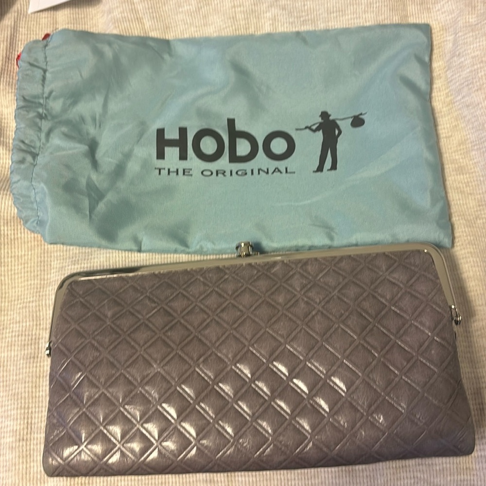 Gray hobo wallet